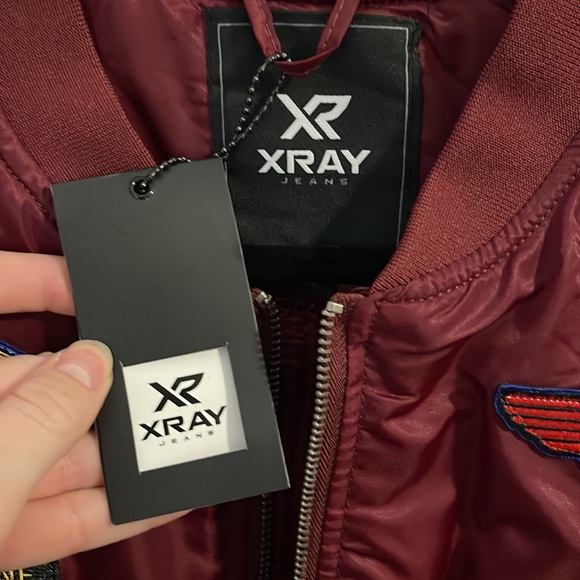 NWT X-Ray Jeans Burgundy Simon Jacket - Picture 3 of 4
